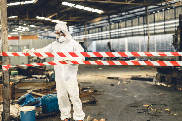 Professional Biohazard technician working in Garrison, TX